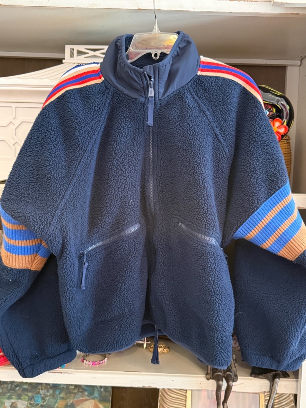 Free People FP Movement Large L Sporty Mountain High logo fleece navy - Picture 8 of 9